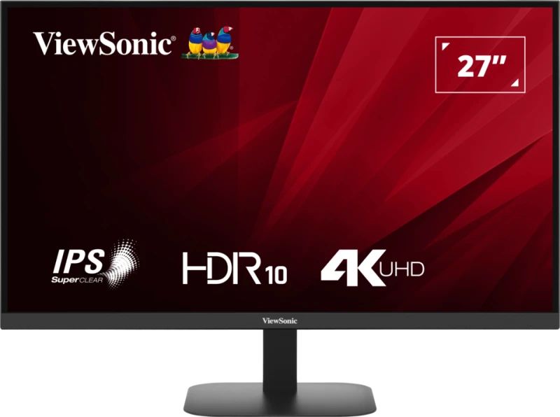foto del prodotto viewsonic va va2708 4k hd monitor pc 68,6 cm 27 3840 x 2160 pixel 4k ultra hd led nero
