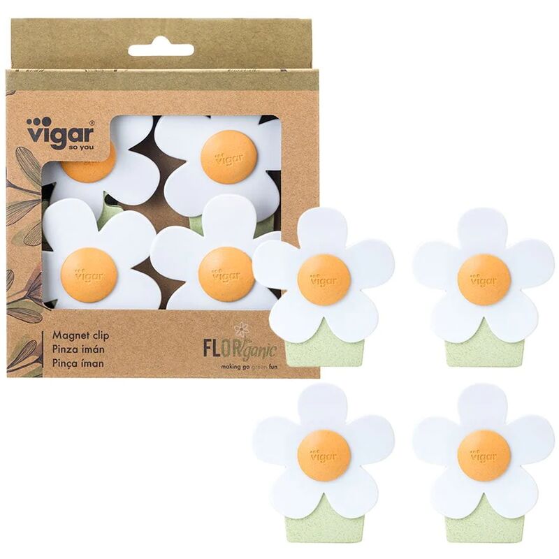 foto del prodotto vigar set 4 pinze magnetiche florganic 