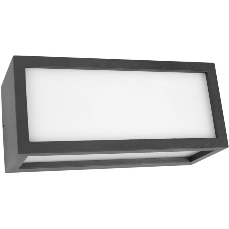 foto del prodotto vigo applique led da parete a tre emissioni con griglia frontale mod. 3 colore antracite