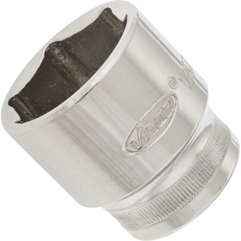 foto del prodotto vigor 6 point socket v2572n attacco quadro, cavo, 1 2 di pollice 12,5 mm profilo esagonale esterno size 30 mm