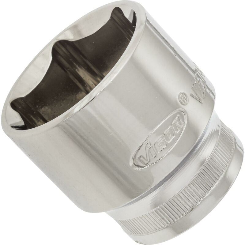 foto del prodotto vigor 6 point socket v2574n attacco quadro, cavo, 1 2 di pollice 12,5 mm profilo esagonale esterno size 32 mm