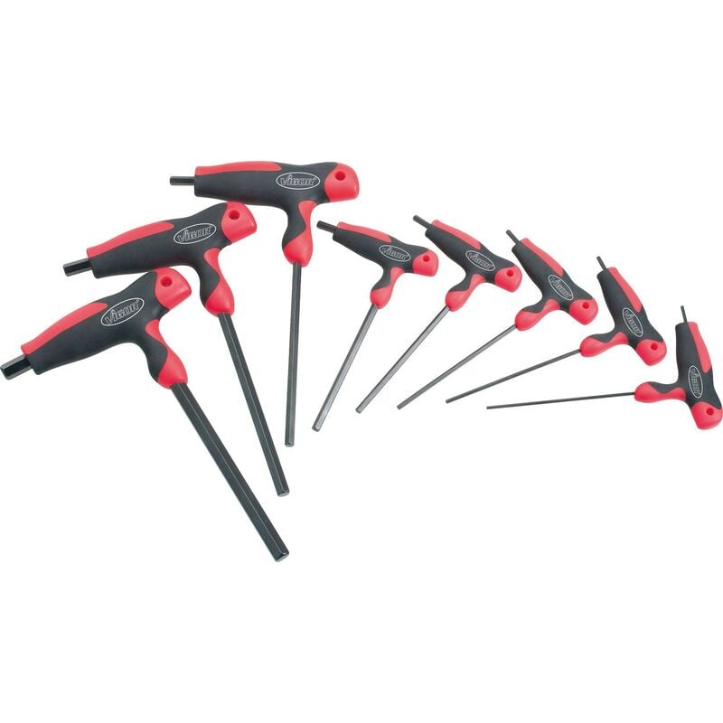 foto del prodotto vigor 6 point t handle screwdriver set v1409 profilo esagonale interno 2 10 numero utensili 8