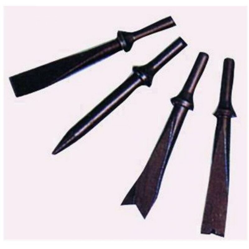 foto del prodotto vigor accessorio per martelli aria compressa 4 scalpelli cilindrico 3 4x125mt