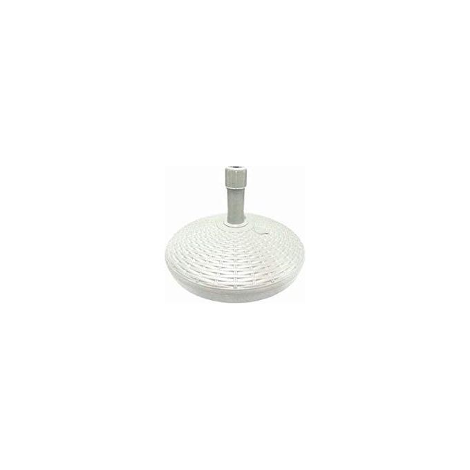 foto del prodotto vigor base per ombrellone rattan tondo 45cm bianco