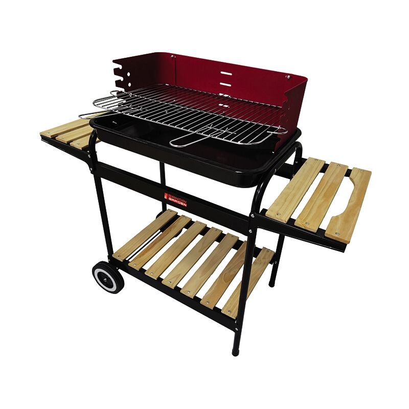 foto del prodotto vigor blinky barbecue calipso 98x38 cm con doppi ripiani laterali