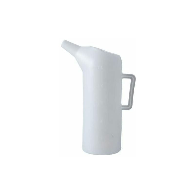 foto del prodotto vigor blinky caraffe graduate per olio plastica con imbuto 5 litri