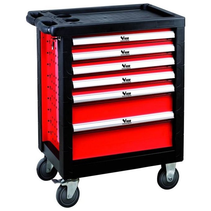 foto del prodotto vigor blinky carrello portautensili big vuoto 77x46x89