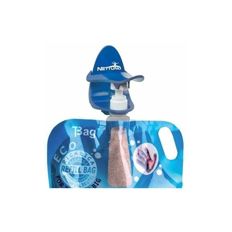 foto del prodotto vigor blinky dosatore per crema macro cream supporto da muro t duck blu