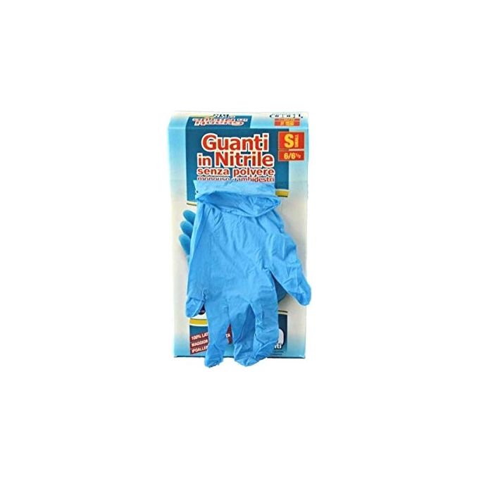 foto del prodotto vigor blinky guanti nitrile skinblu monouso 100 pezzi misura m