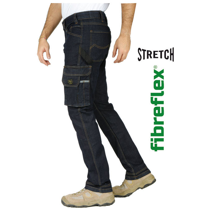 foto del prodotto vigor blinky pantaloni rica lewis jeans job1 tasconato denim scuro taglia 52