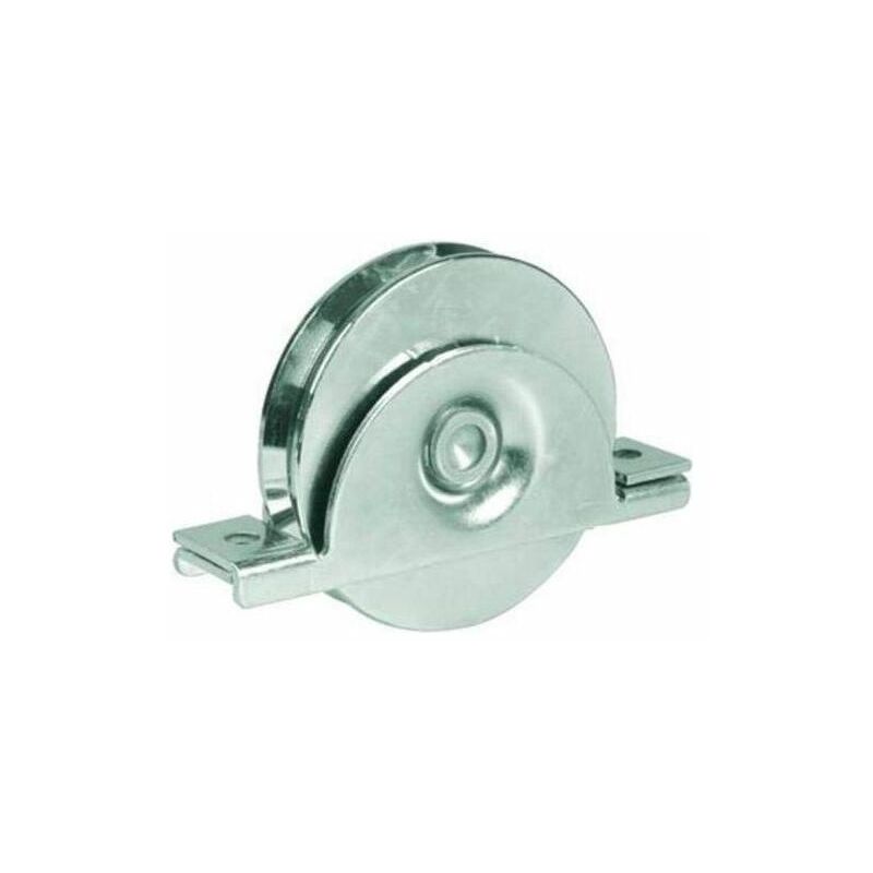 foto del prodotto vigor blinky ruote per cancelli gola u 20 art. 392l con supporto diametro 120mm