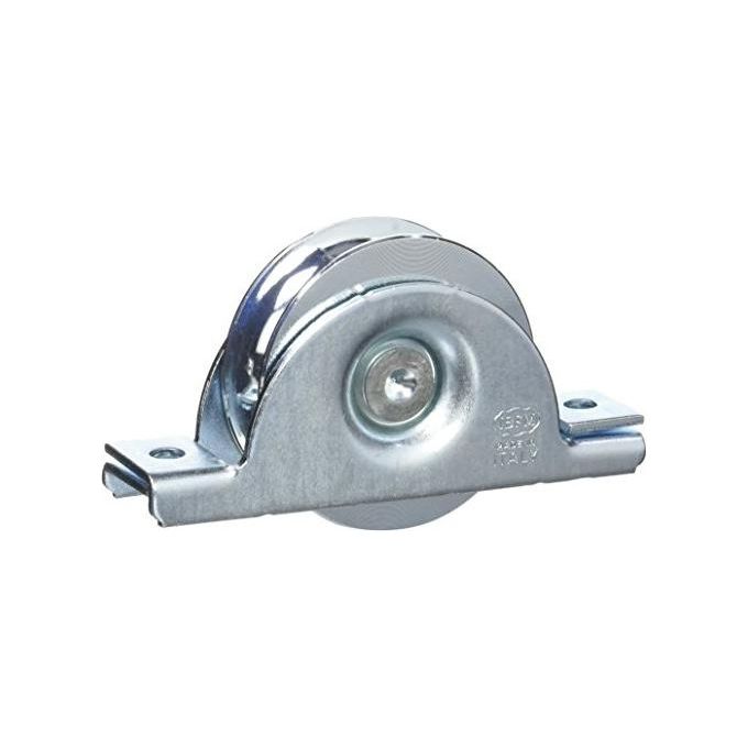 foto del prodotto vigor blinky ruote per cancelli gola u 20 art. 392l con supporto diametro 80mm