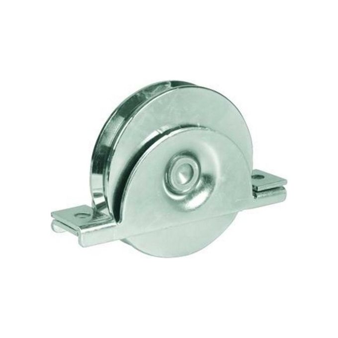 foto del prodotto vigor blinky ruote per cancelli gola v art. 393 con supporto diametro 120mm