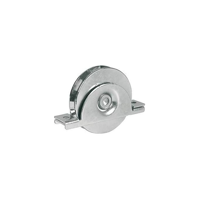 foto del prodotto vigor-blinky ruote per cancelli gola v art. 393 con supporto diametro 80mm