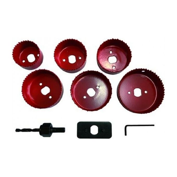 foto del prodotto vigor blinky seghe a tazza set 9 pezzi acciaio al carbonio 51 86mm