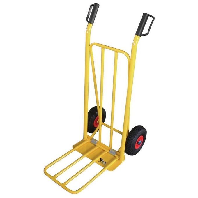 foto del prodotto vigor carrello portacasse ribaltabile pneumatic