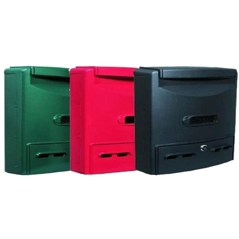 foto del prodotto vigor cassetta per lettere euro maxi 29x39x10cm nero