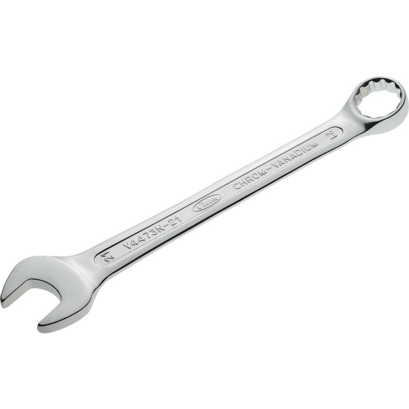 foto del prodotto vigor combination wrench v4473n 21 profilo esagonale esterno, profilo a doppio esagono esterno size 21 mm
