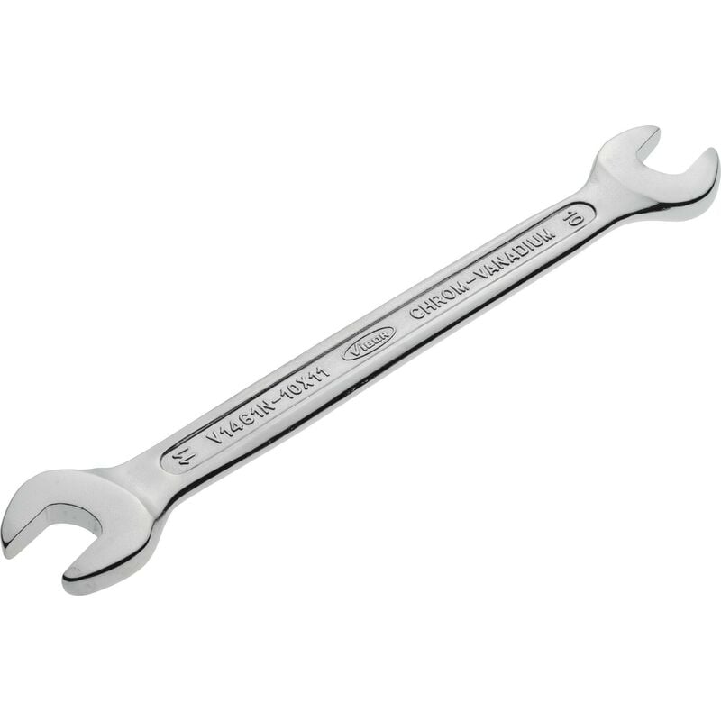 foto del prodotto vigor double open end wrench v1461n 10x11 profilo esagonale esterno size 10 x 11 mm