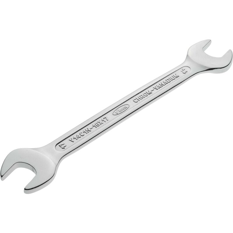 foto del prodotto vigor double open end wrench v1461n 16x17 profilo esagonale esterno size 16 x 17 mm