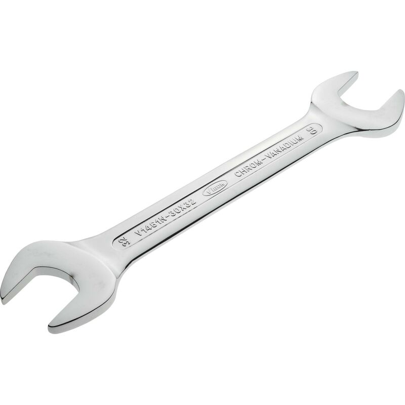 foto del prodotto vigor double open end wrench v1461n 30x32 profilo esagonale esterno size 30 x 32 mm