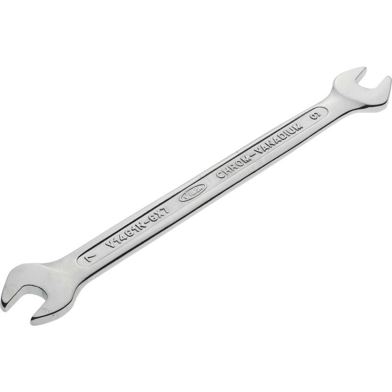 foto del prodotto vigor double open end wrench v1461n 6x7 profilo esagonale esterno size 6 x 7 mm
