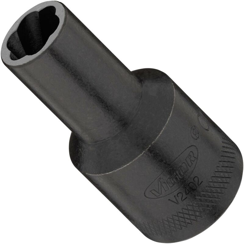 foto del prodotto vigor extractor socket with spiral profile v2402 attacco quadro, cavo, 1 2 di pollice 12,5 mm profilo estrattore di viti esterno size 11