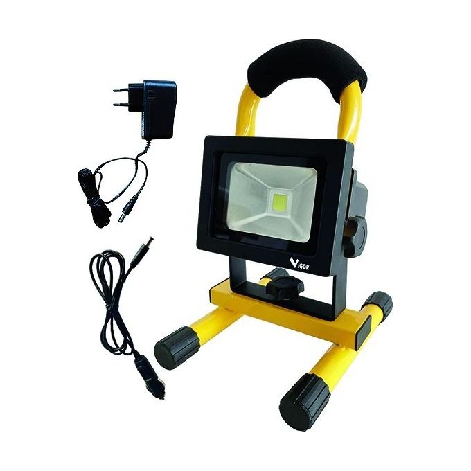 foto del prodotto vigor faro a led worky 20 ricaricabile 20w 2000lm