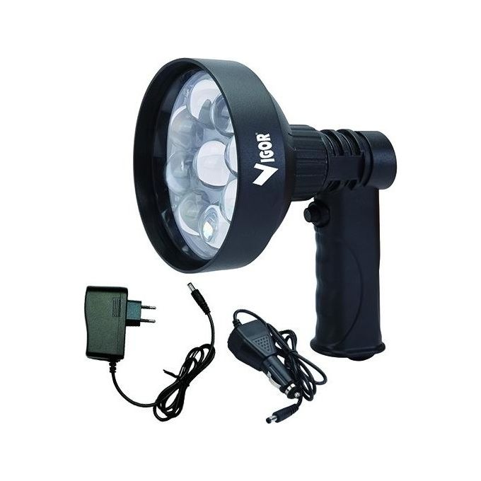foto del prodotto vigor faro led ricaricabili censimento notturno 27w