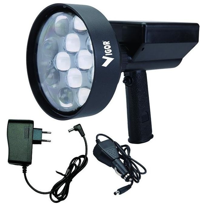 foto del prodotto vigor faro led ricaricabili censimento notturno 36w