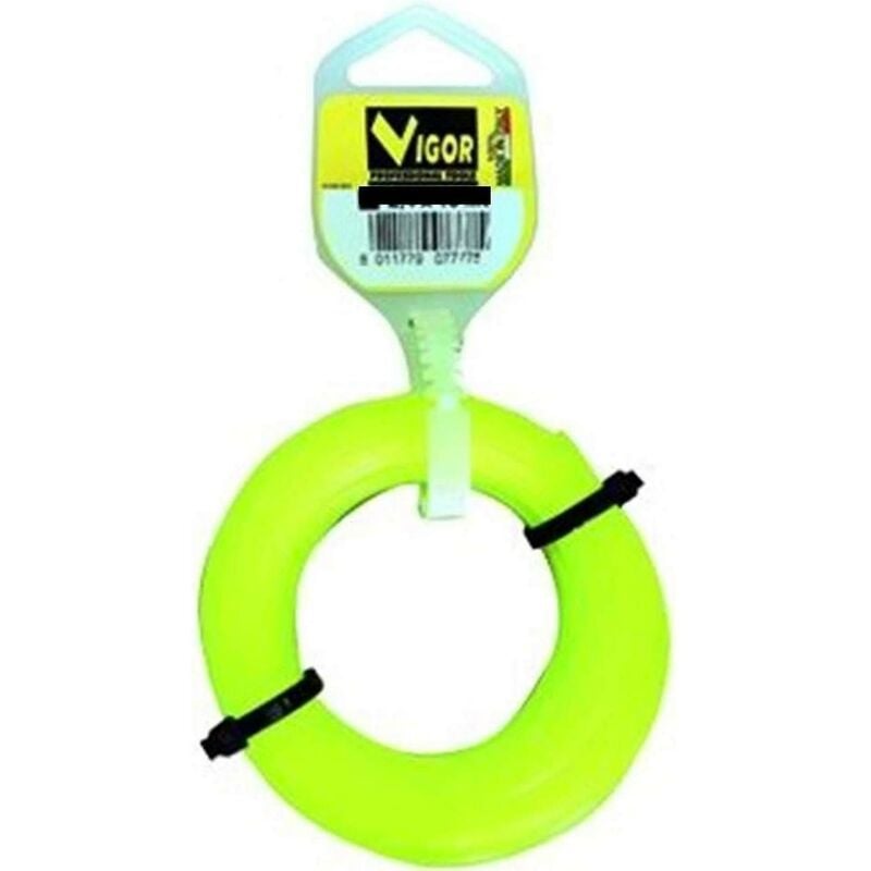 foto del prodotto vigor filo decespugliatore tagliabordi tondo in nylon giallo 1,6 mm 8 metri