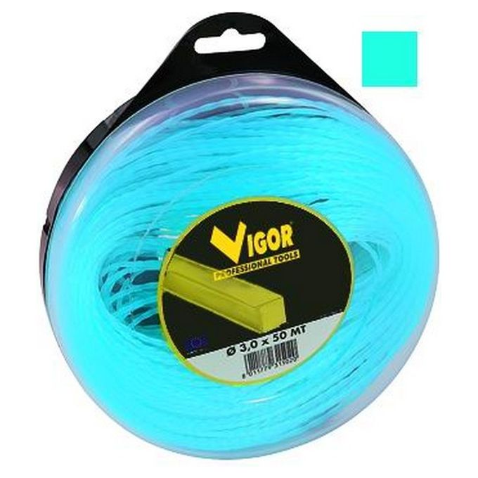 foto del prodotto vigor filo decespugliatore tagliaerba quadro alluminio blu metri 30 mm. 4