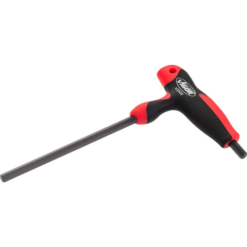 foto del prodotto vigor hexagon t handle screwdriver v2505 profilo esagonale interno size 5 mm