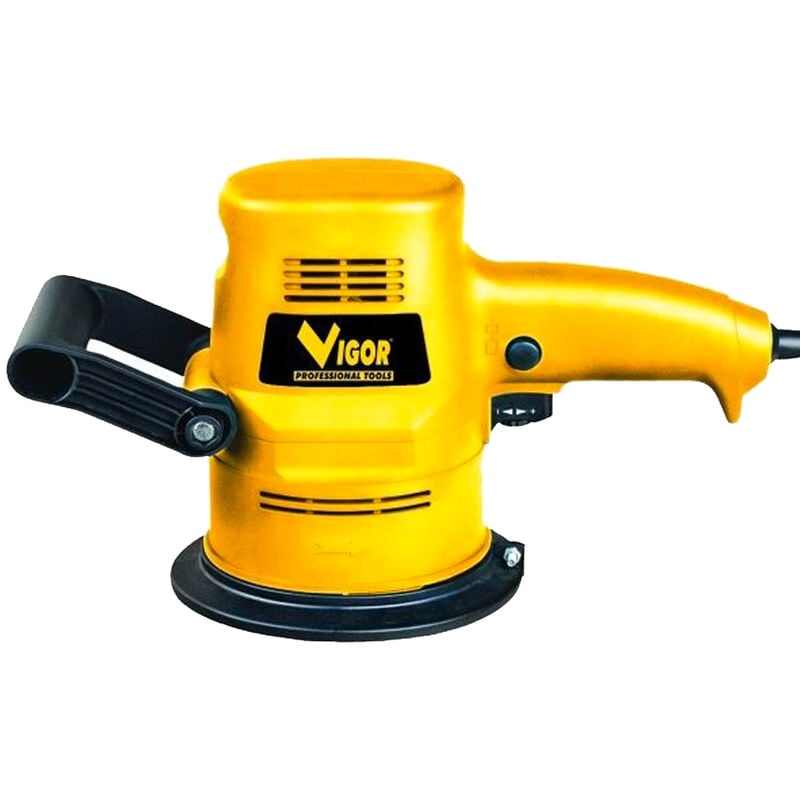 foto del prodotto vigor - levigatrice rotorbitale 430w piastra diametro di 125mm aspirazione a sacchetto