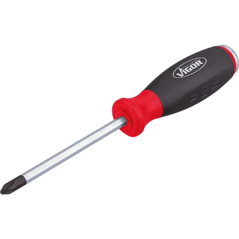 foto del prodotto vigor phillips recess screwdriver with impact cap v3602 profilo intaglio a croce ph size ph2