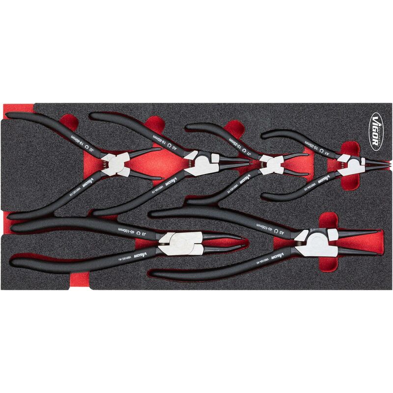 foto del prodotto vigor pliers set v4999n l x w x h 393 mm x 188 mm x 35 mm