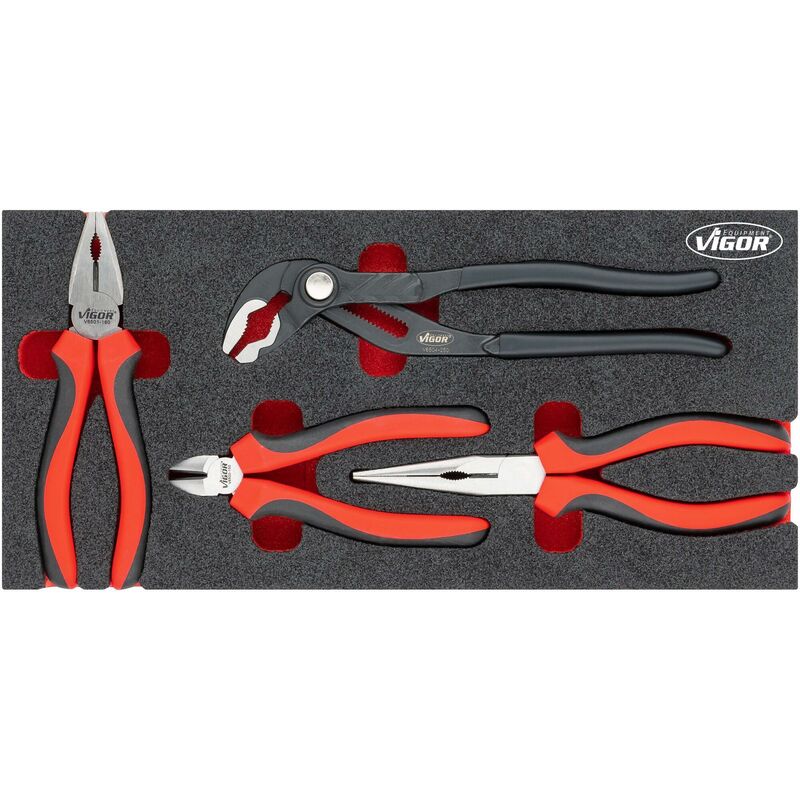 foto del prodotto vigor pliers set v5633n l x w x h 393 mm x 188 mm x 35 mm