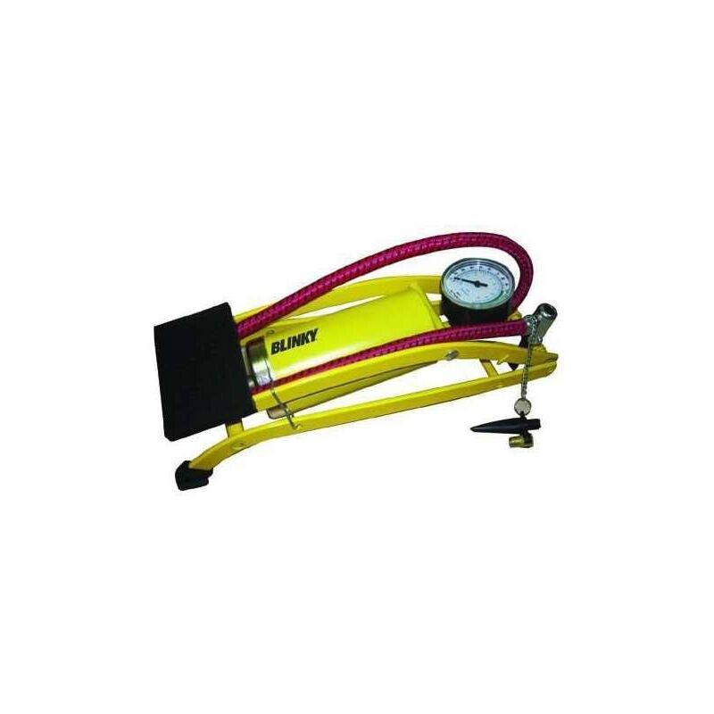 foto del prodotto vigor pompa gonfiaggio per cicli a pedale con manometro cilindro diam 54x120 mm