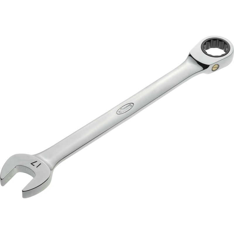 foto del prodotto vigor ratcheting combination wrench long v1028 profilo esagonale esterno, profilo a doppio esagono esterno size 17 mm