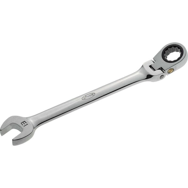 foto del prodotto vigor ratcheting combination wrench with hinge v2809 profilo esagonale esterno, profilo a doppio esagono esterno size 13 mm
