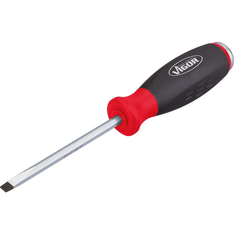 foto del prodotto vigor screwdriver for slotted screws with impact cap v3599 profilo ad intaglio size 1 x 5.5 mm