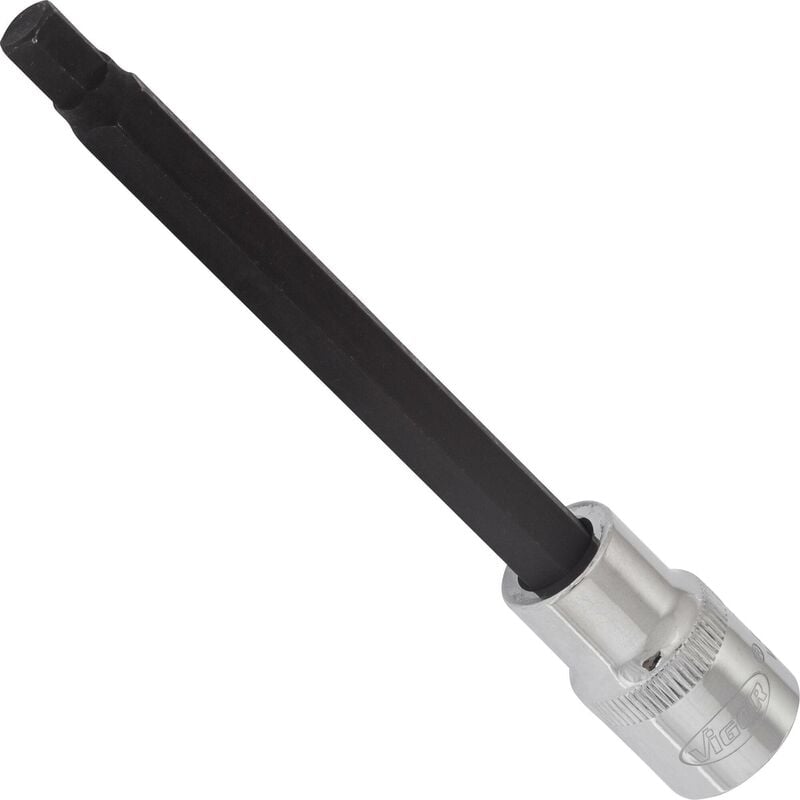 foto del prodotto vigor screwdriver socket for inside hexagon screws v2083 attacco quadro, cavo, 1 2 di pollice 12,5 mm profilo esagonale interno size 8 mm