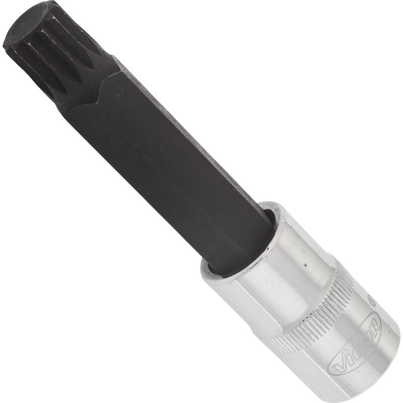 foto del prodotto vigor screwdriver socket for screws with internal serration xzn v2121 attacco quadro, cavo, 1 2 di pollice 12,5 mm profilo poligonale