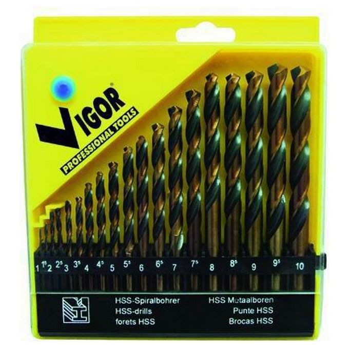 foto del prodotto vigor serie punte hss bi action pz. 19 mm. 1 10