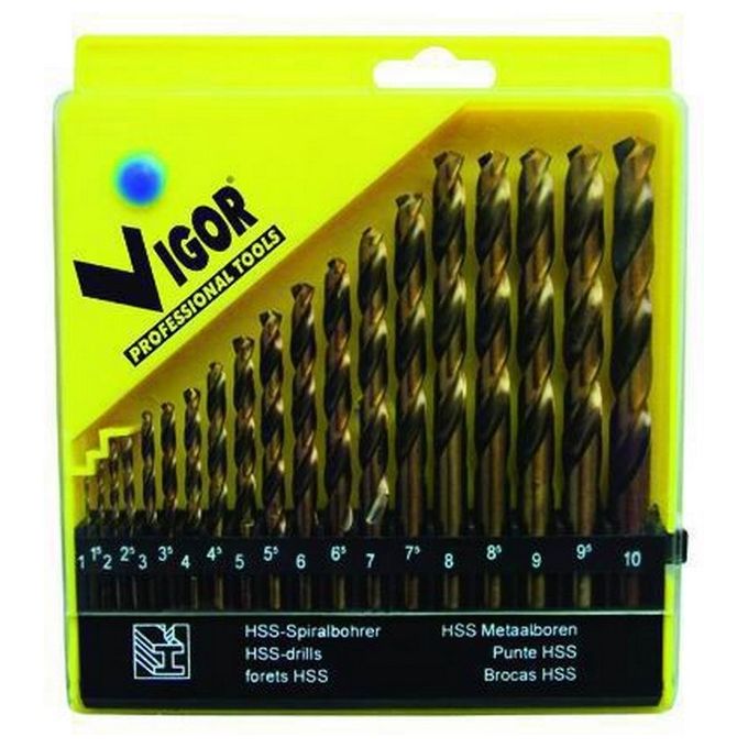 foto del prodotto vigor serie punte hss cobalt pz. 19 mm. 1 10