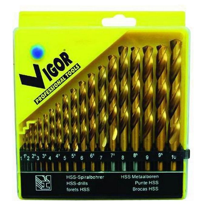 foto del prodotto vigor serie punte hss titanium pz. 19 mm. 1 10