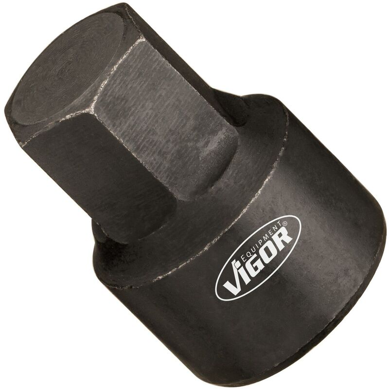 foto del prodotto vigor socket v7158 3 attacco quadro, cavo, 1 4 di pollice 6,3 mm profilo esagonale esterno size 9 mm