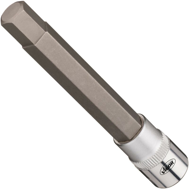 foto del prodotto vigor socket v7158 7 attacco quadro, cavo, 3 8 di pollice 10 mm profilo esagonale interno size 11 mm