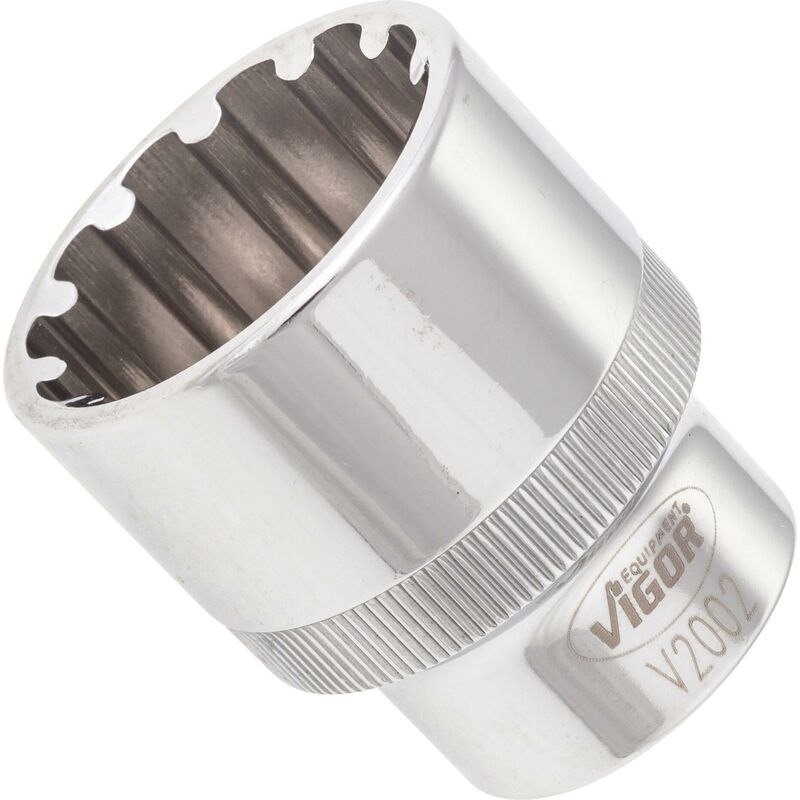 foto del prodotto vigor socket with multi purpose profile v2002 attacco quadro, cavo, 1 2 di pollice 12,5 mm multiprofilo size 27 mm