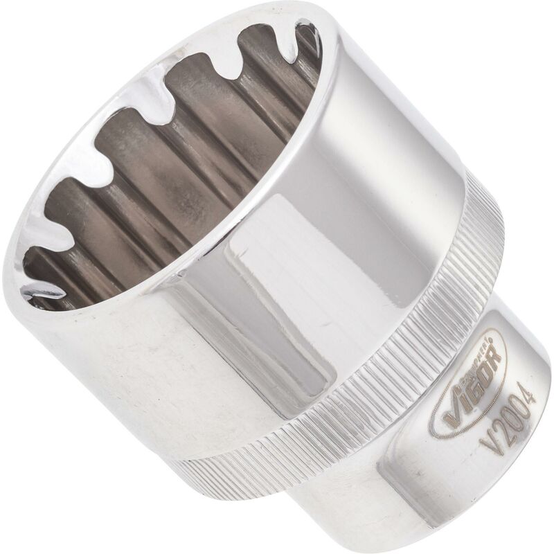 foto del prodotto vigor socket with multi purpose profile v2004 attacco quadro, cavo, 1 2 di pollice 12,5 mm multiprofilo size 32 mm